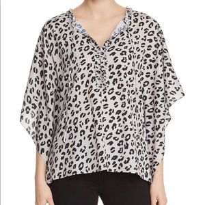 Le Gali Sage Leopard print one grey Top XS/S NWT